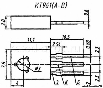 Транзистор КТ961